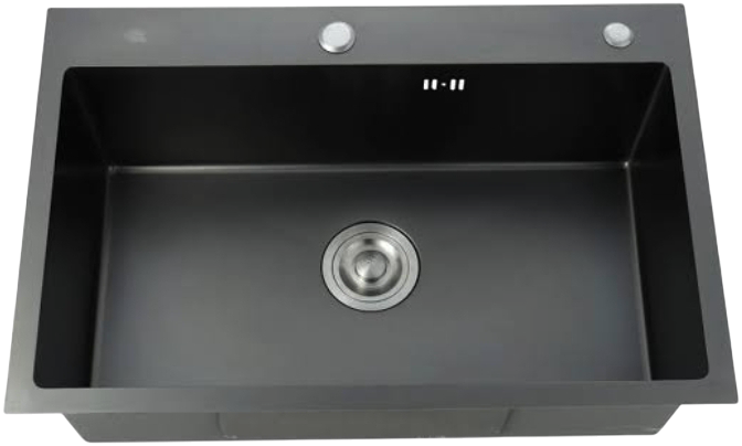 Sink Marble Bowl Black Single